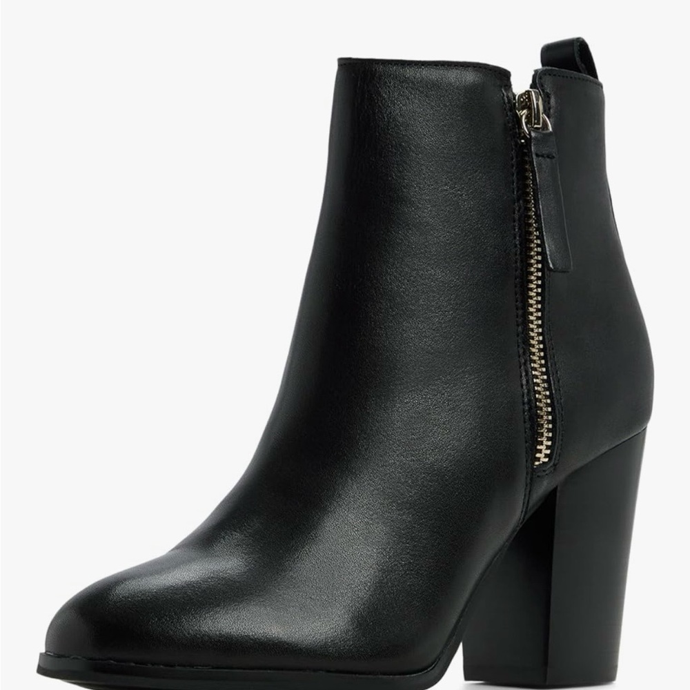 Aldo Noemieflex Black Ankle Booties with Zipper